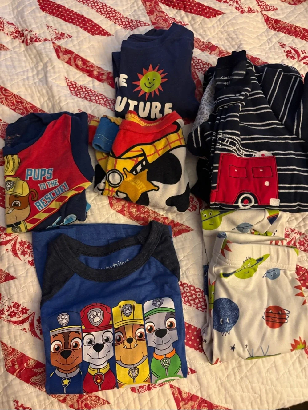 Lot of Mismatched Boys’ 4T Pajamas